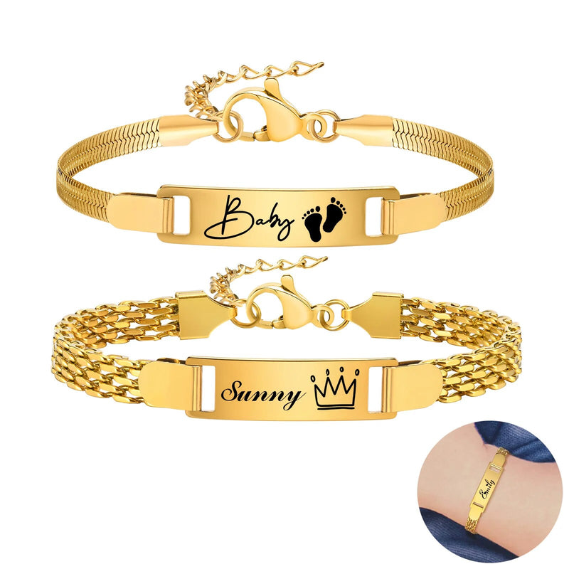 Pulseira Personalizada Charme Para Bebês e Papais