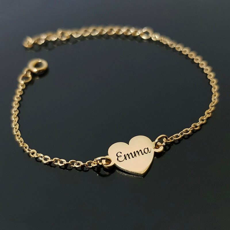 Pulseira Personalizada De Coração Mamãe.