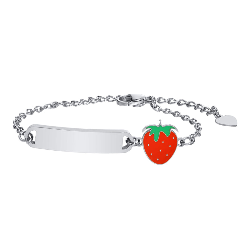 Pulseira de morango personalizada.